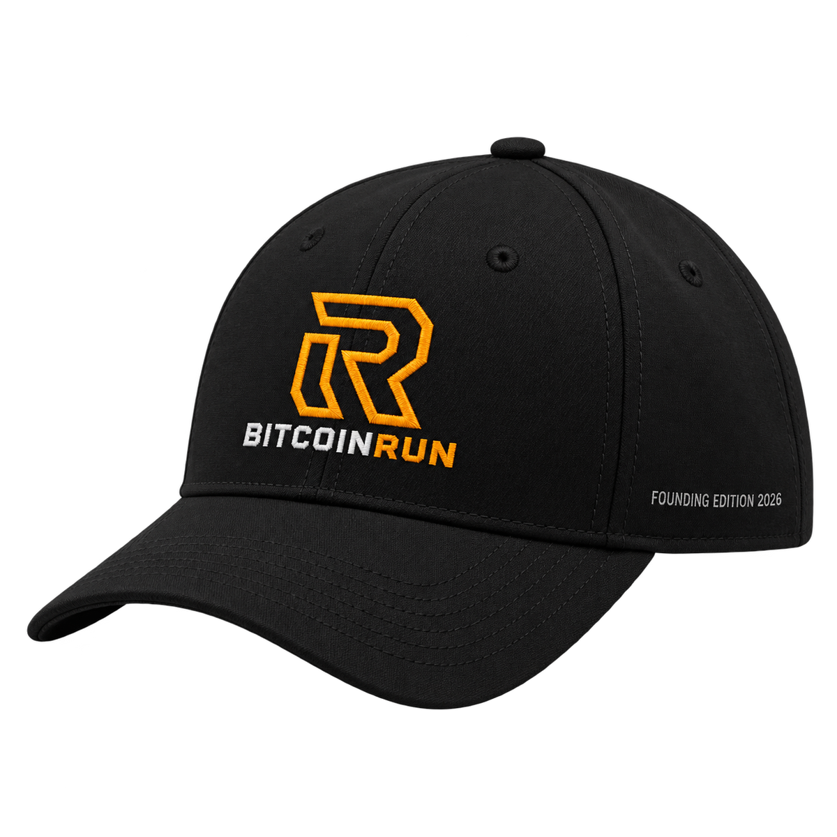 BitcoinRun Founding Edition black cap 45 degree view