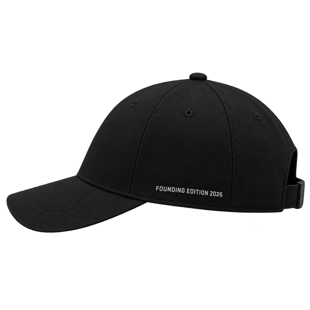 BitcoinRun Founding Edition running cap side design visual